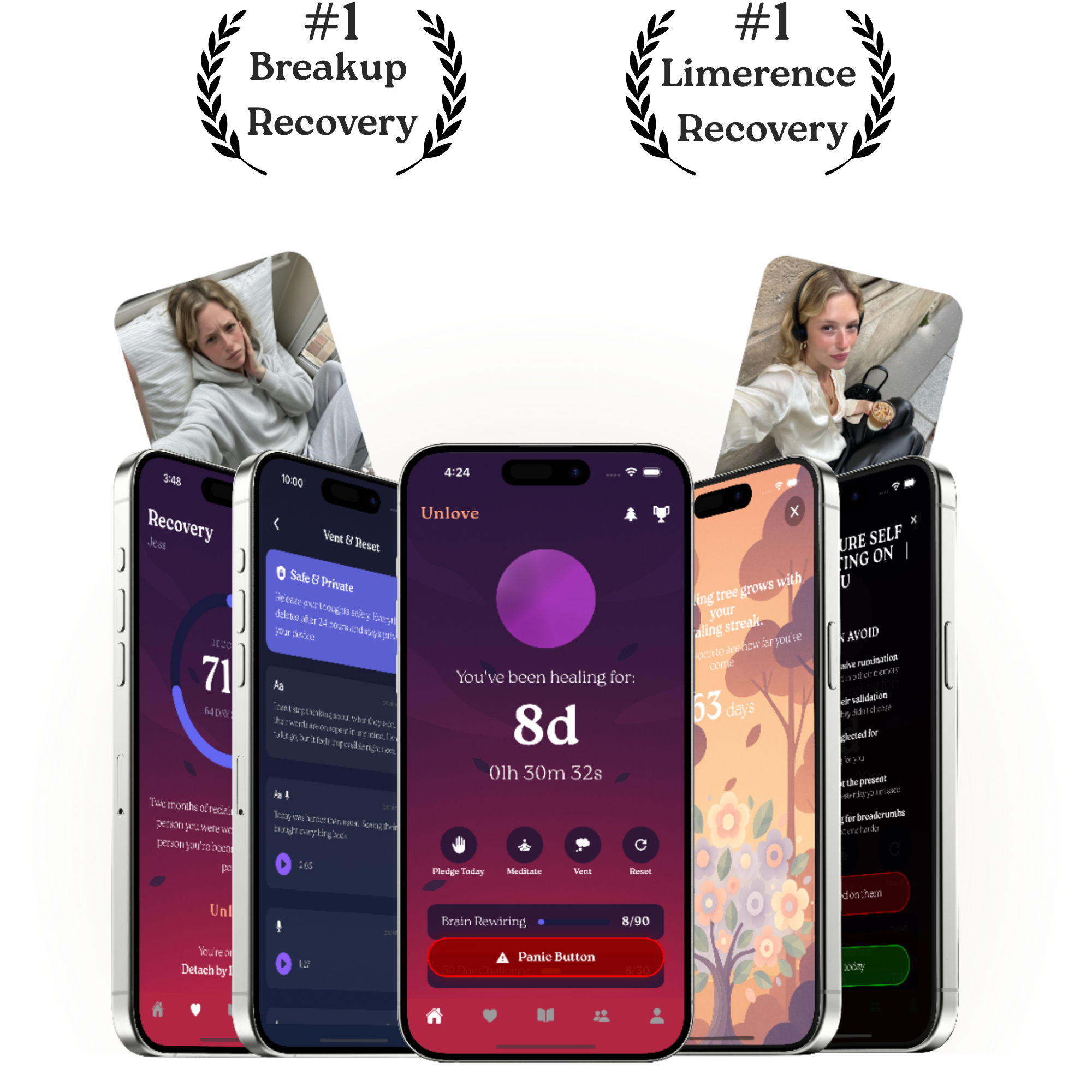 Unlove App Screenshots